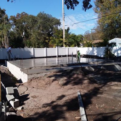 Finishing The Concrete Slab