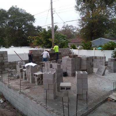 Laying Concrete Block